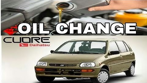 Daihatsu Cuore 2007 Model Engine Oil change By "AL-Qadir Lube Xpress "Quality is our core value"