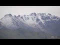 Fresh snow covers Chugach front range peaks
