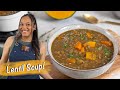 Dominican lentil soup recipe  sopa de lentejas  chef zee cooks