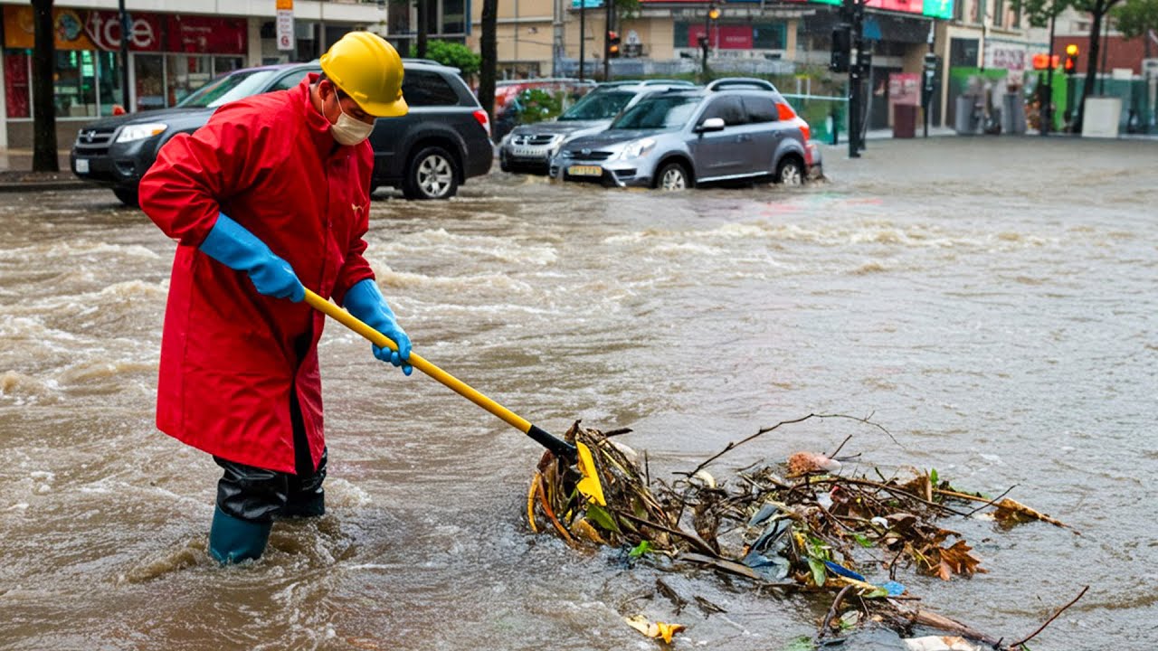 Innovative Street Rescue Clearing Drains with Precision! - YouTube
