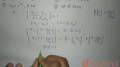If z_(1) and z_(2) are two complex numbers such that |(z_(1)-z_(2))/(1-barz_(1)z_(2))|=1, then w...