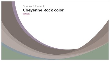 Shades & Tints of Cheyenne Rock color #9f918a A Warm Brown color #8d807a #7b706b #a99d97 #b4a9a4