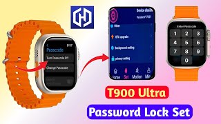 T900 Ultra Mai Password Lock Kaise Set Kare | Smartwatch Mai Password Lock 🔑 Kaise Lagaye