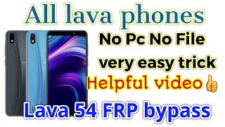 lava iris 54 frp unlock 100% work