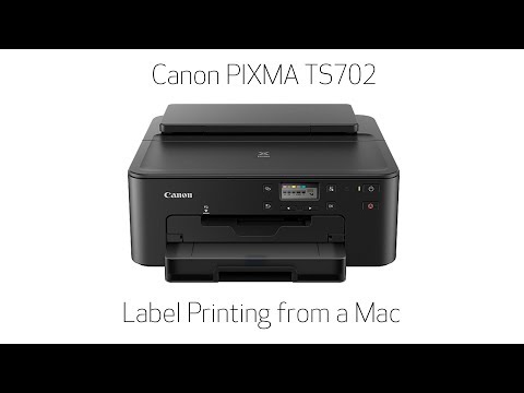 Canon PIXMA TS702/TS702a - Printing A Disc Label From Your Mac