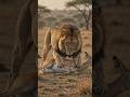 Lion chases and catches the deer #ai #wildlife #nature #animals #lion #dear #animalworld