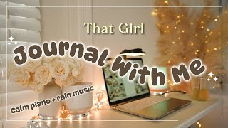 Journal With Me Cozy 🧸📝 30 Minutes⏳ Calm Piano Rain 🌧️