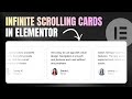 How To Create Infinite Scrolling Cards Layout in Elementor | Full Tutorial