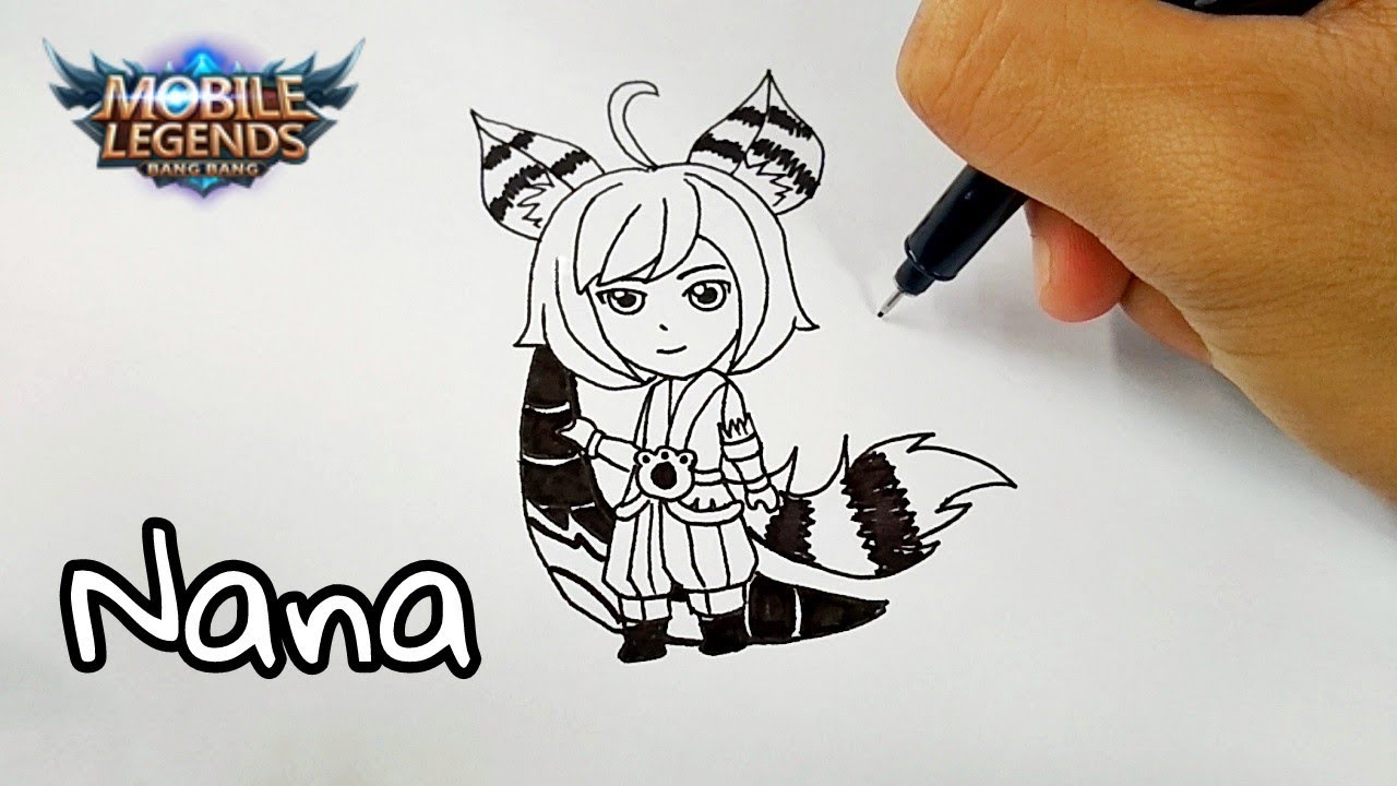 Cara Menggambar Nana Versi Chibi Mobile Legends How To Draw Chibi Nana