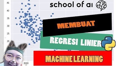 Regresi Linear Sederhana [Tutorial Python Machine Learning dgn COLAB untuk pemula] #INDOSOAI
