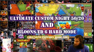 🐻 UCN 50/20 🦊 + 🐵 Bloons TD 6 🎈 Hard Mode COMPLETE! (Ultimate Custom Night + BTD6)