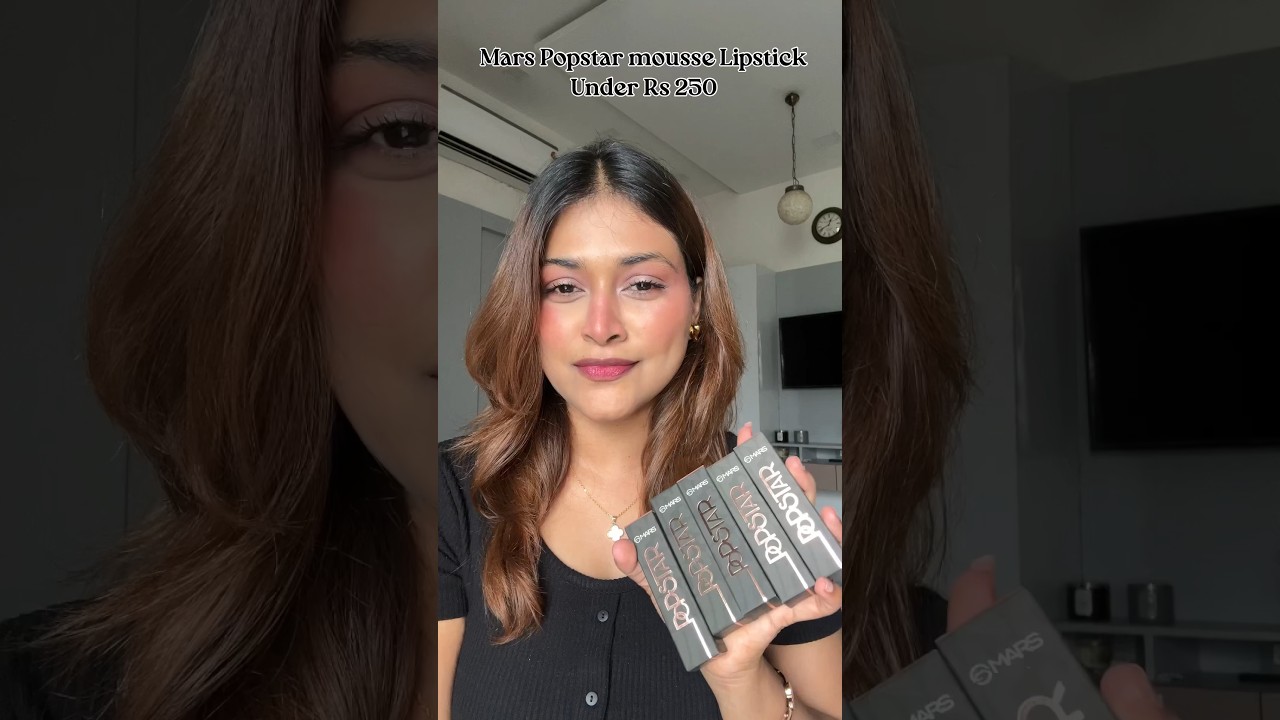 Mars Popstar mousse Lipstick Swatches 
