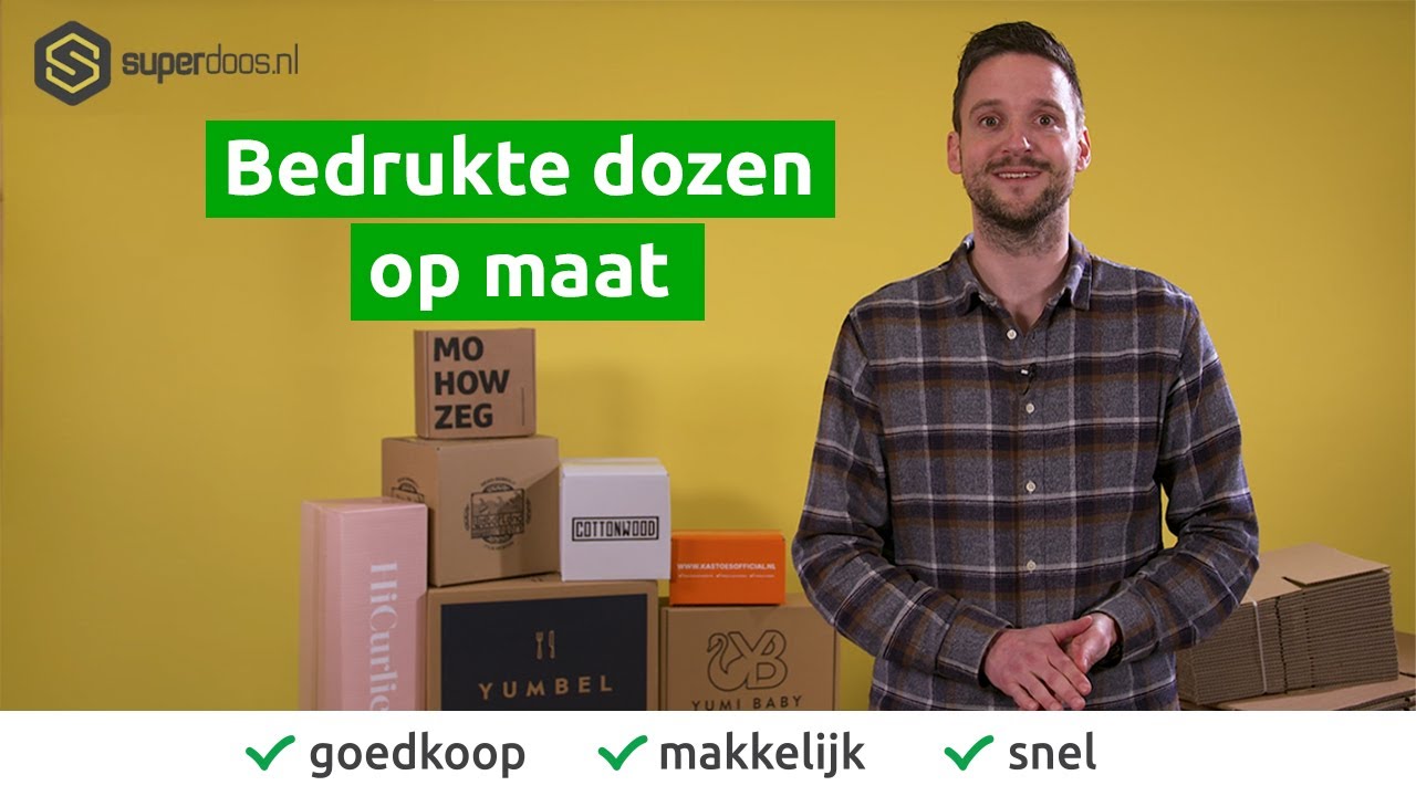 Bedrukte dozen op maat bij Superdoos.nl