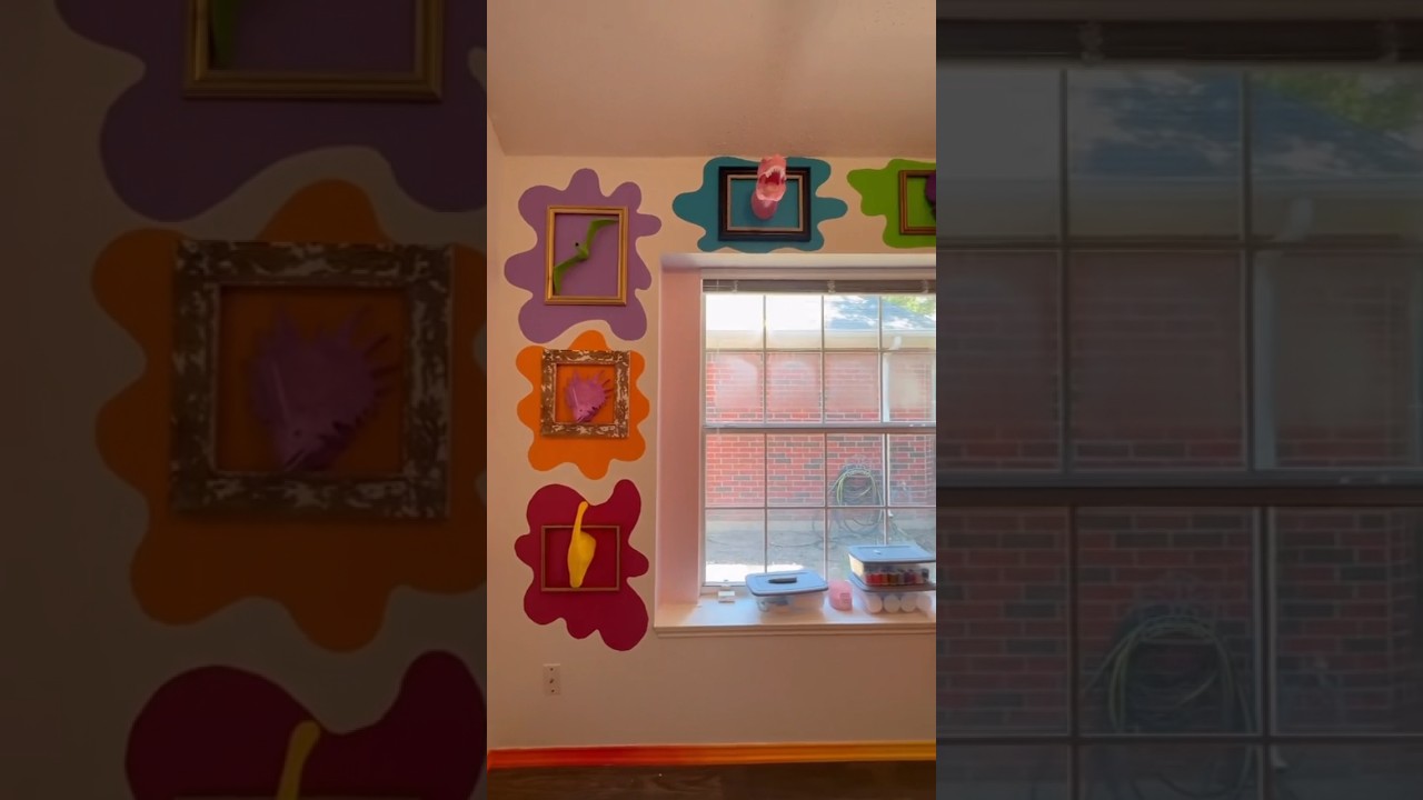 Create a dinosaur head wall with me! 