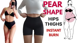Pear shape to hourglass shape, reduce hip fat, saddle bag fat, thigh fat in 14 day challenge 🔥
