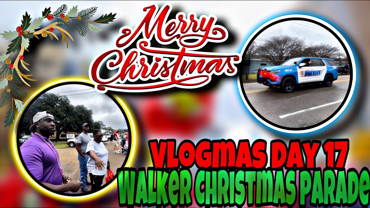 Vlogmas Day 17 I Went To The Walker Christmas Parade And Got Hit With