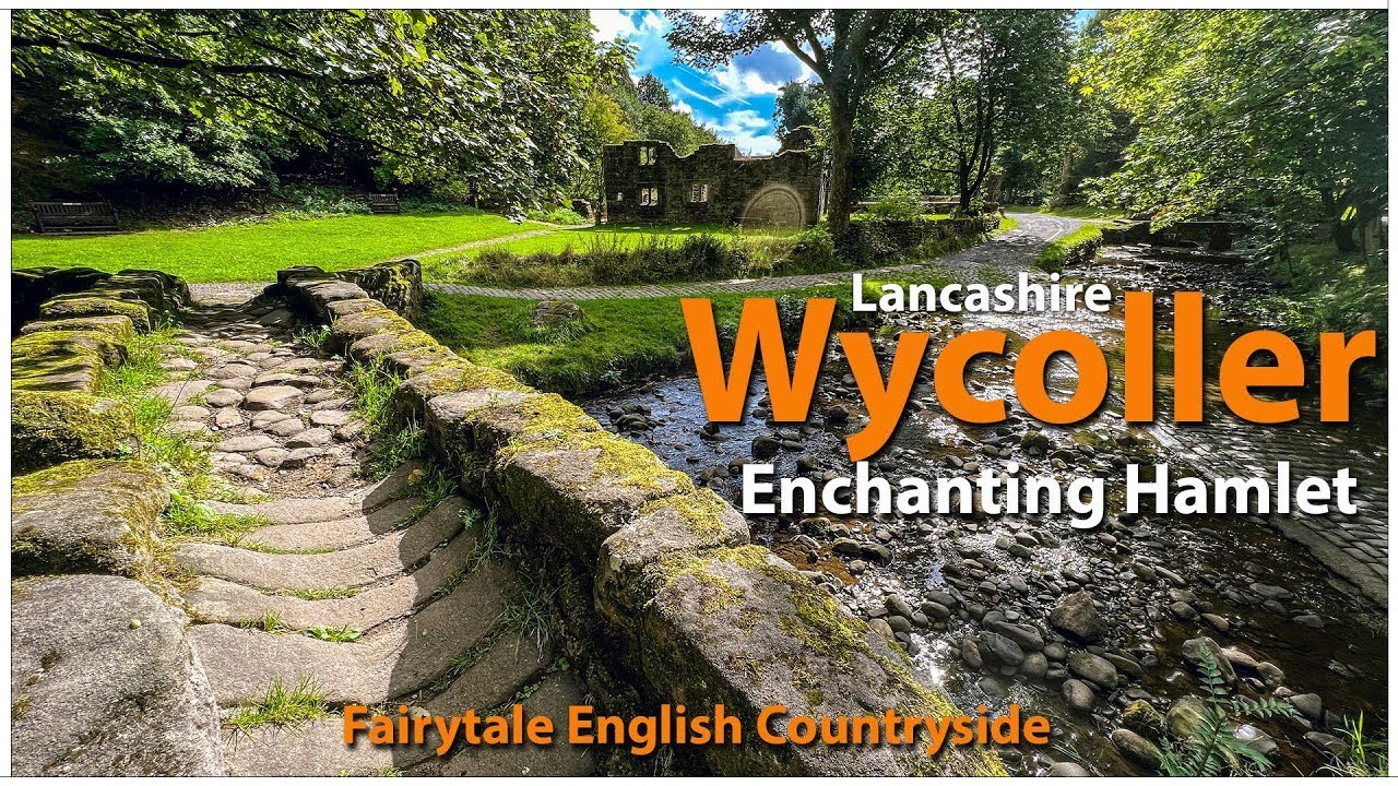Очаровательная английская сельская деревушка Уайколлер, Ланкашир, Англия