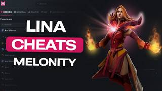 POV: You are an UNSTOPPABLE 7.41 LINA CHEAT God 💀 | Melonity V2