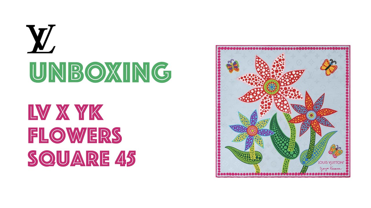 Louis Vuitton Yayoi Kusama Collaboration Silk Carre 45 Flower