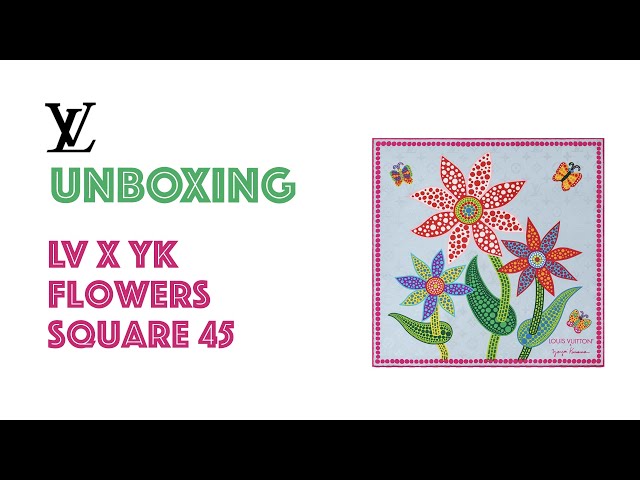 Louis Vuitton Yayoi Kusama Collaboration Silk Carre 45 Flower