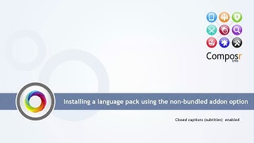 Installing a language pack using the non bundled addon option