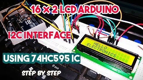 How to connect i2c lcd display to arduino uno. #74hc595ic #arduinoproject #arduino #lcd