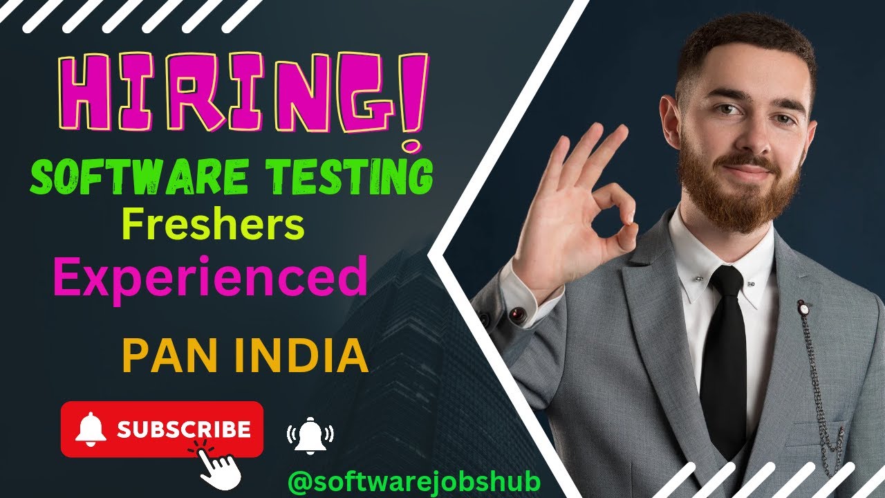 HIRING !!! Software TESTING FRESHERS EXPERIENCED Manual