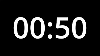 50 SECOND TIMER - No Sound - Full HD 1080p - COUNTDOWN