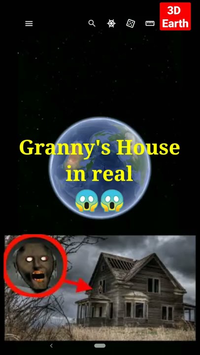 Granny house in real life 😱 #5 Secret places by Google map & google earth explore hidden #shorts