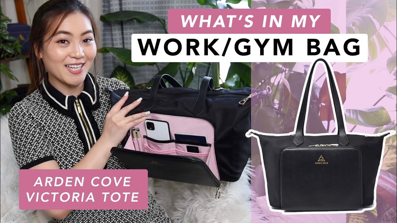 What's in my Work & Gym Bag Victoria Tote | Arden Cove - YouTube