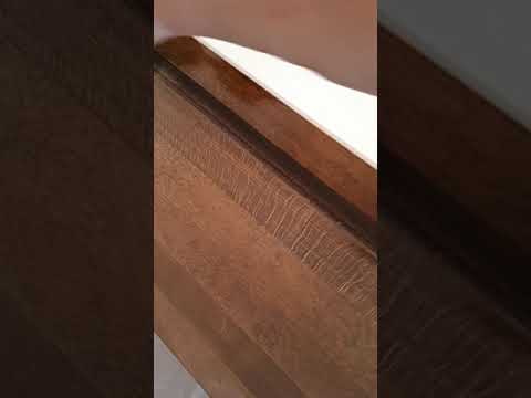 Красим ступени из бука.