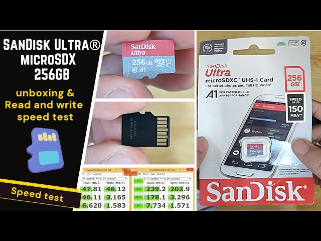 SanDisk Ultra® microSDXC UHS-I Card, 256GB, 150MB/s R, 10 Y Warranty, for  Smartphones