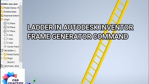 Ladder in Autodesk inventor 3d || Autodesk Inventor Weldment || Inventor Tutorials || Cad Cam 3d