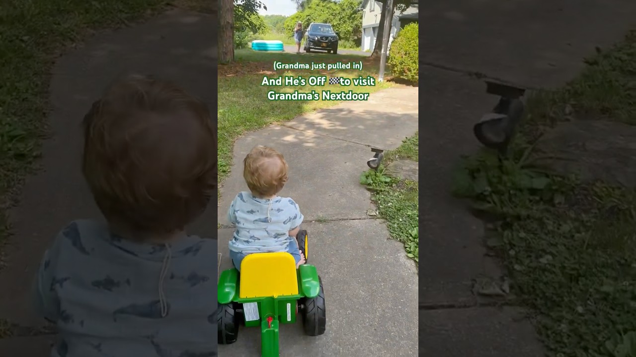 10 month Baby Learns to Drive  