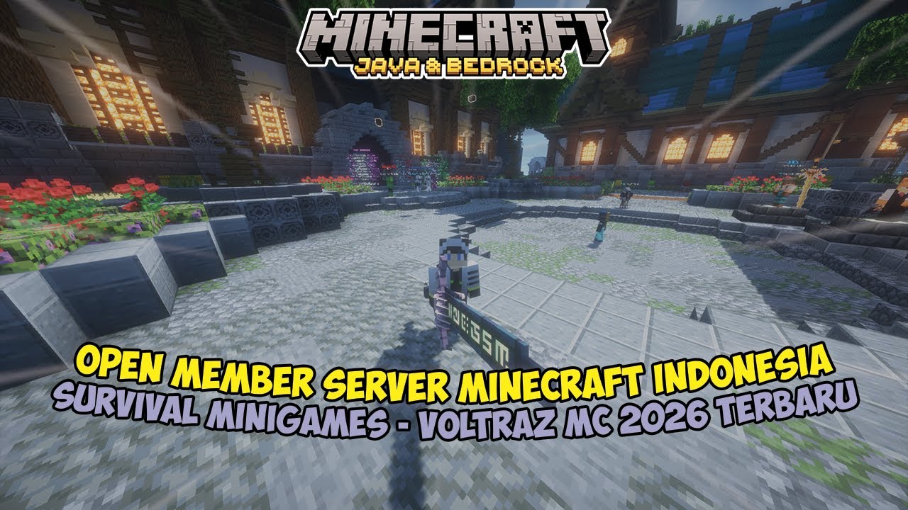 OPEN MEMBER SERVER MINECRAFT INDONESIA SURVIVAL MINGAMES 2026 TERBARU ...