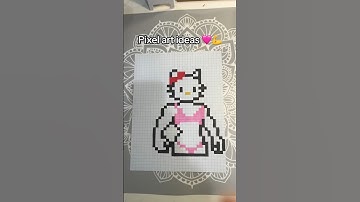 Pixel art ideas 🩷💪 #pixelartideas #sanrio #pixel #art #pixelart #diy #hellokitty #diy #hello