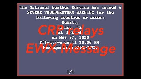 EAS Reenactment Mock: CRP relays EWX