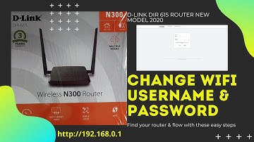 How To Change Dlink WiFi Password and Username || D-link Router New Model DIR-615 | 2020