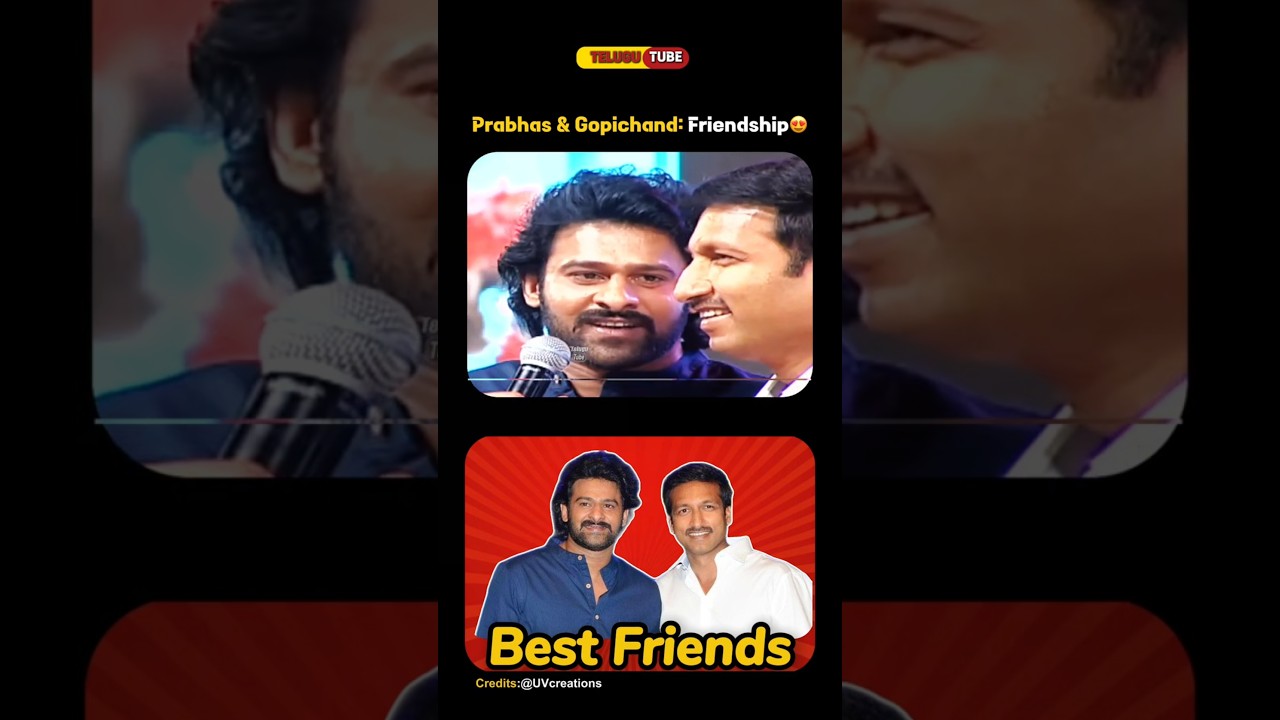 Prabhas and Gopichand Friendship Goals 🤗 