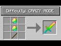 Minecraft UHC but with "crazy mode" difficulty..