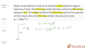 A body is thrown vertically up to reach its maximum height in t seconds. The total time from the tim