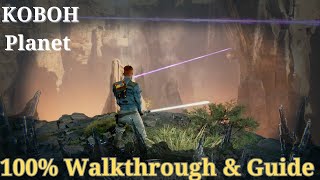 KOBOH 100% Walkthrough ( IGNEOUS FISSURE & DEVASTATED SETTLEMENT ) Jedi Survivor