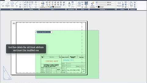 GstarCAD 2018 - Synchronize Attributes