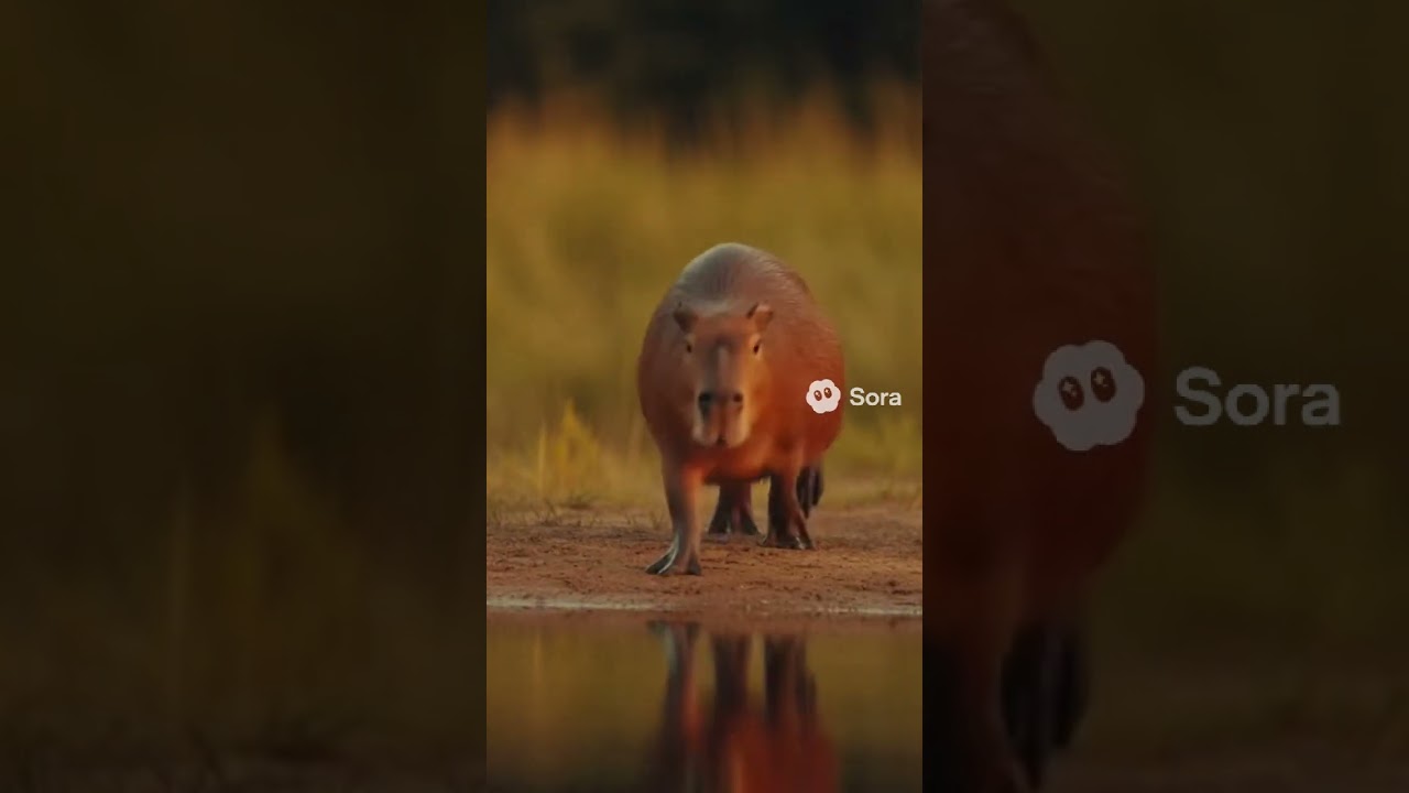 Capybara Finds a Girl’s Teddy Bear Lost in the River 🦫🧸💧