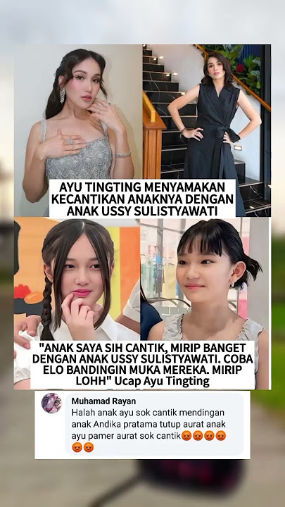 Ayu Tingting blak-blakan samakan kecantikan anaknya dengan anak Ussy Sulistyawati #shorts