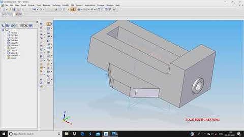 Machine Vice part 1 using solid edge software