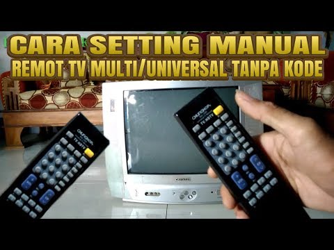 Cara setting remot tv multi/universal tanpa pakai kode