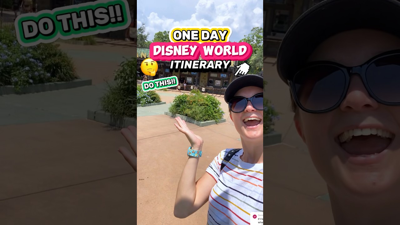 ONE Day @ Disney World?! 😮🏰 (Easy Disney Itinerary to Follow)