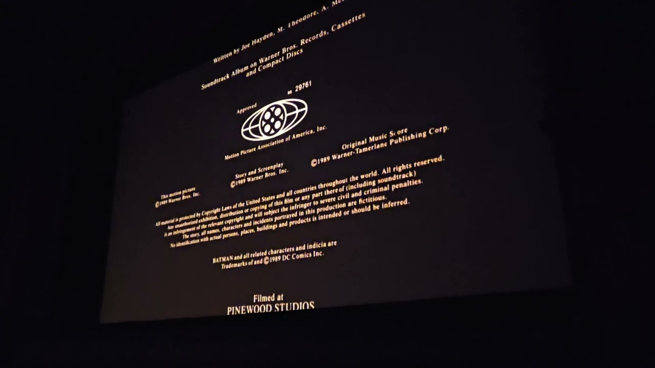 35MM Cinema Endings: Batman (1989)