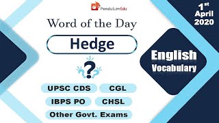 Meaning of Hedge Synonyms of Hedge Antonyms of Hedge Vocabulary for Exams